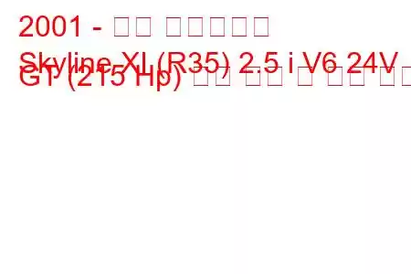 2001 - 닛산 스카이라인
Skyline XI (R35) 2.5 i V6 24V GT (215 Hp) 연료 소비 및 기술 사양