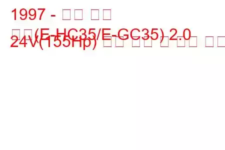 1997 - 닛산 로렐
로렐(E-HC35/E-GC35) 2.0 24V(155Hp) 연료 소비 및 기술 사양
