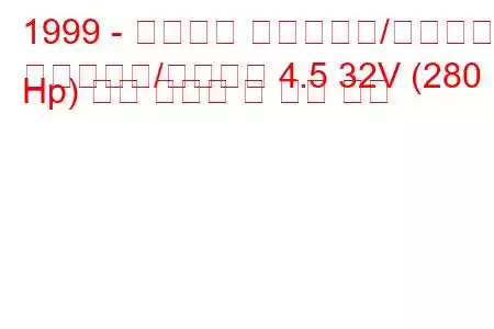 1999 - 미쓰비시 프라우디아/디그니티
프라우디아/디그니티 4.5 32V (280 Hp) 연료 소모량 및 기술 사양