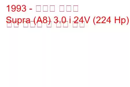 1993 - 토요타 수프라
Supra (A8) 3.0 i 24V (224 Hp) 연료 소비량 및 기술 사양