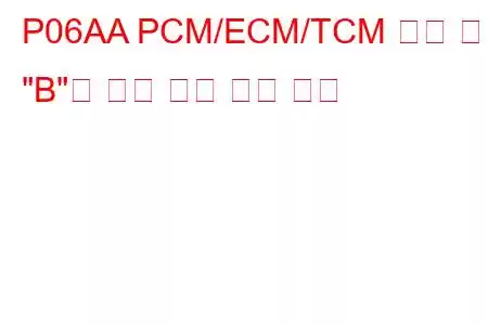 P06AA PCM/ECM/TCM 내부 온도 