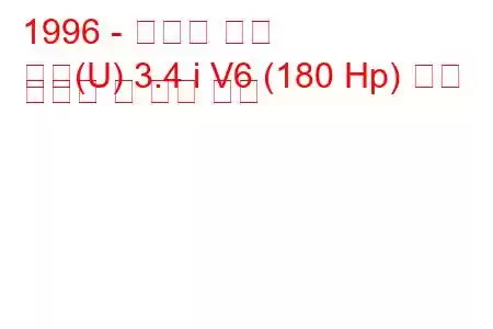 1996 - 쉐보레 벤처
벤처(U) 3.4 i V6 (180 Hp) 연료 소비량 및 기술 사양