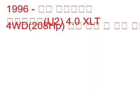 1996 - 포드 익스플로러
익스플로러(U2) 4.0 XLT 4WD(208Hp) 연료 소비 및 기술 사양