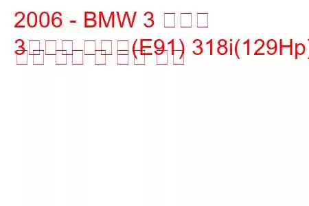 2006 - BMW 3 시리즈
3시리즈 투어링(E91) 318i(129Hp) 연료 소비 및 기술 사양