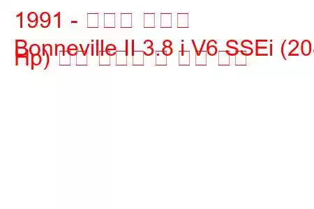 1991 - 폰티악 보네빌
Bonneville II 3.8 i V6 SSEi (208 Hp) 연료 소비량 및 기술 사양