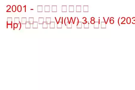 2001 - 폰티악 그랑프리
그랑프리 쿠페 VI(W) 3.8 i V6 (203 Hp) 연료 소비량 및 기술 사양