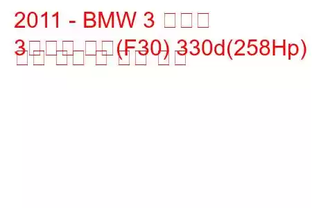 2011 - BMW 3 시리즈
3시리즈 세단(F30) 330d(258Hp) 연료 소비 및 기술 사양