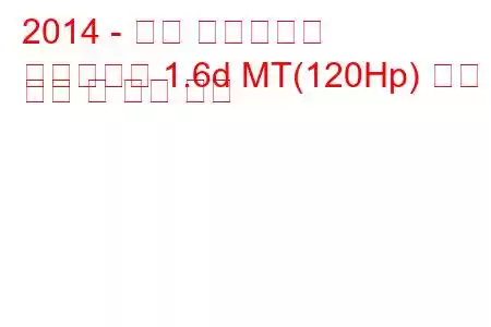 2014 - 지프 레니게이드
레니게이드 1.6d MT(120Hp) 연료 소비 및 기술 사양