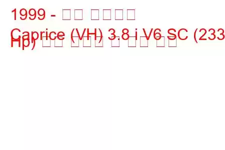 1999 - 홀든 카프리스
Caprice (VH) 3.8 i V6 SC (233 Hp) 연료 소비량 및 기술 사양