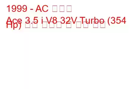 1999 - AC 에이스
Ace 3.5 i V8 32V Turbo (354 Hp) 연료 소비량 및 기술 사양