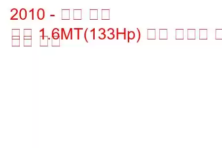 2010 - 르노 윈드
풍력 1.6MT(133Hp) 연료 소비량 및 기술 사양