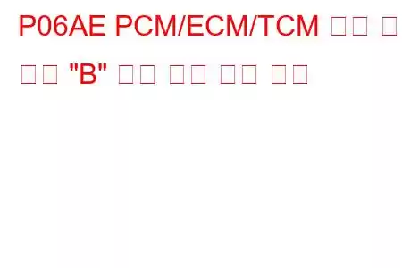 P06AE PCM/ECM/TCM 내부 온도 센서 