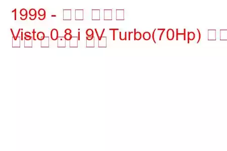 1999 - 기아 비스타
Visto 0.8 i 9V Turbo(70Hp) 연료 소비 및 기술 사양