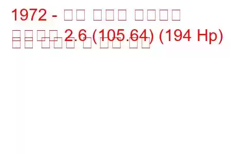 1972 - 알파 로메오 몬트리올
몬트리올 2.6 (105.64) (194 Hp) 연료 소비량 및 기술 사양