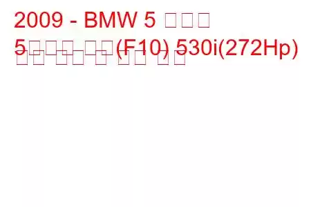 2009 - BMW 5 시리즈
5시리즈 세단(F10) 530i(272Hp) 연료 소비 및 기술 사양