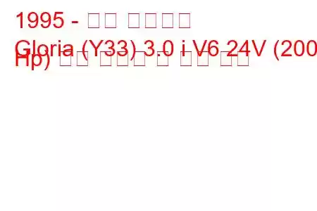 1995 - 닛산 글로리아
Gloria (Y33) 3.0 i V6 24V (200 Hp) 연료 소비량 및 기술 사양