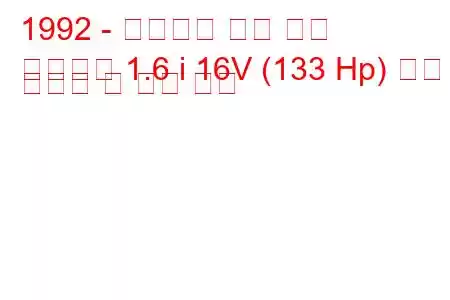 1992 - 케이터햄 슈퍼 세븐
슈퍼세븐 1.6 i 16V (133 Hp) 연료 소비량 및 기술 사양