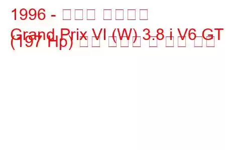 1996 - 폰티악 그랑프리
Grand Prix VI (W) 3.8 i V6 GT (197 Hp) 연료 소비량 및 기술 사양