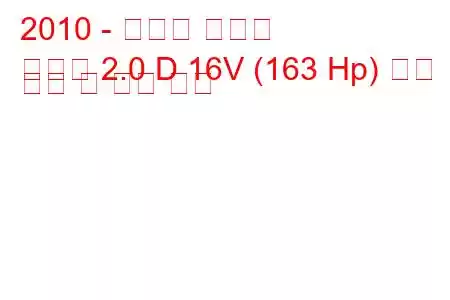 2010 - 쉐보레 올랜도
올랜도 2.0 D 16V (163 Hp) 연료 소비 및 기술 사양