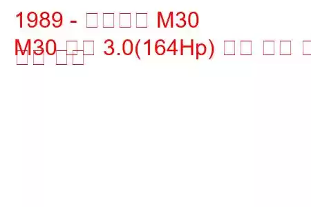 1989 - 인피니티 M30
M30 쿠페 3.0(164Hp) 연료 소비 및 기술 사양