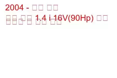 2004 - 오펠 콤보
콤보 투어 1.4 i 16V(90Hp) 연료 소비량 및 기술 사양