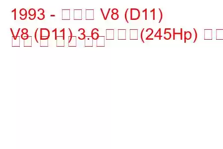 1993 - 아우디 V8 (D11)
V8 (D11) 3.6 콰트로(245Hp) 연료 소비 및 기술 사양