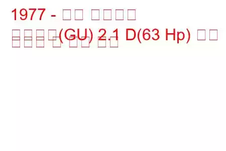 1977 - 포드 그라나다
그라나다(GU) 2.1 D(63 Hp) 연료 소비량 및 기술 사양