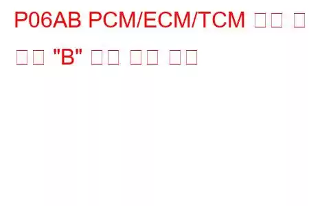 P06AB PCM/ECM/TCM 내부 온도 센서 