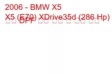 2006 - BMW X5
X5 (E70) XDrive35d (286 Hp) 자동 DPF 연료 소비 및 기술 사양